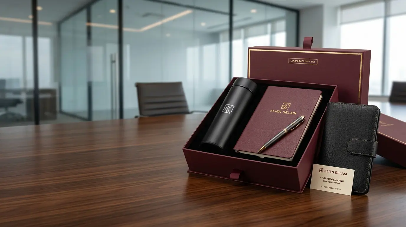 Gift box premium untuk penyambutan kerja sama baru dengan mitra bisnis