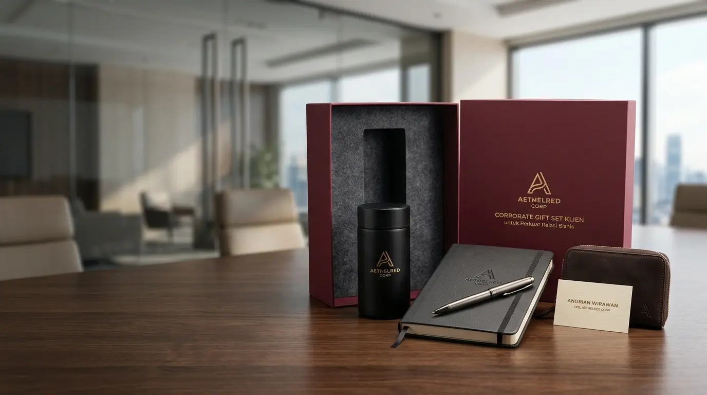 Corporate gift set klien untuk perkuat relasi bisnis