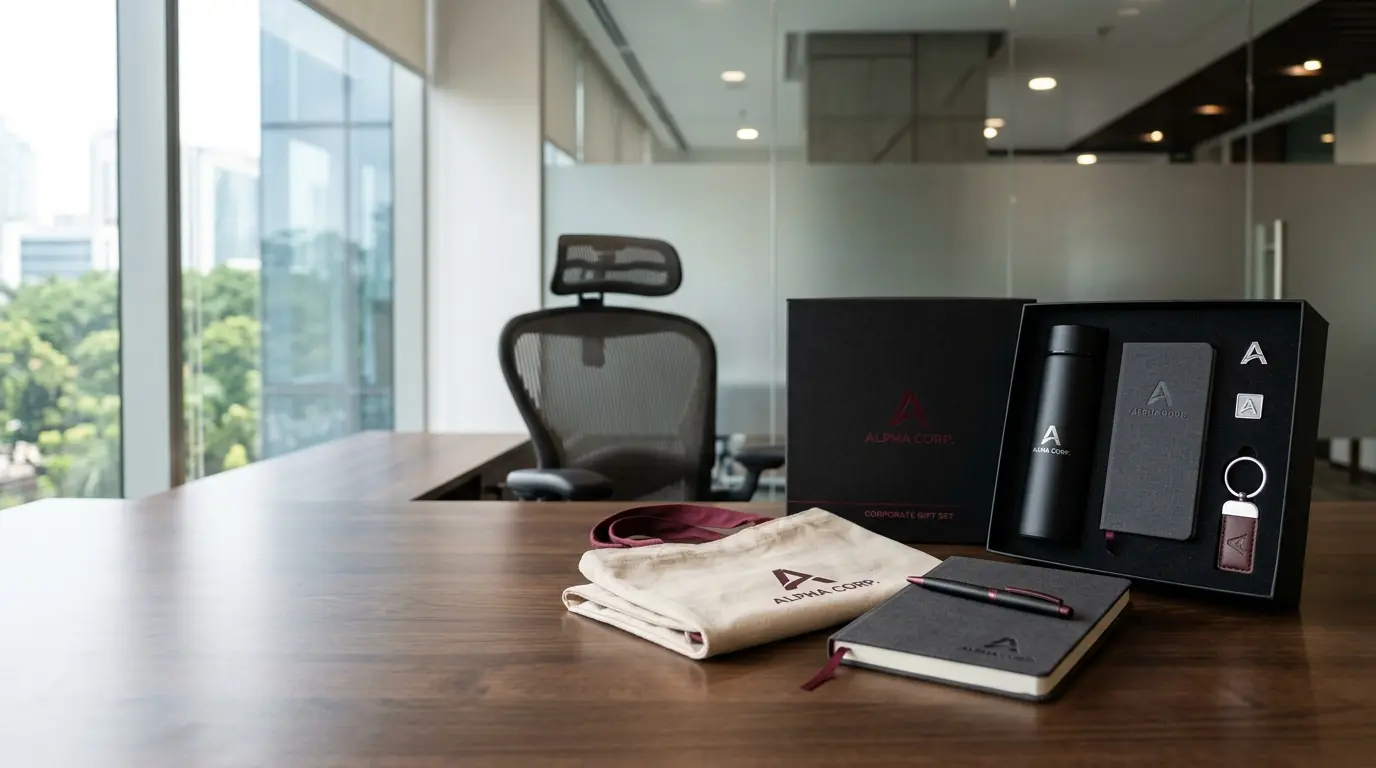 Hampers kombinasi corporate gift set untuk event dan perayaan kantor