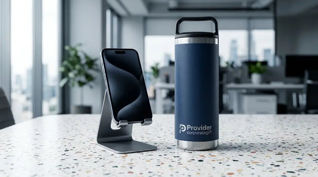 Set merchandise kantor eksklusif dengan kotak kemasan magnetik dari Seminarkit ID