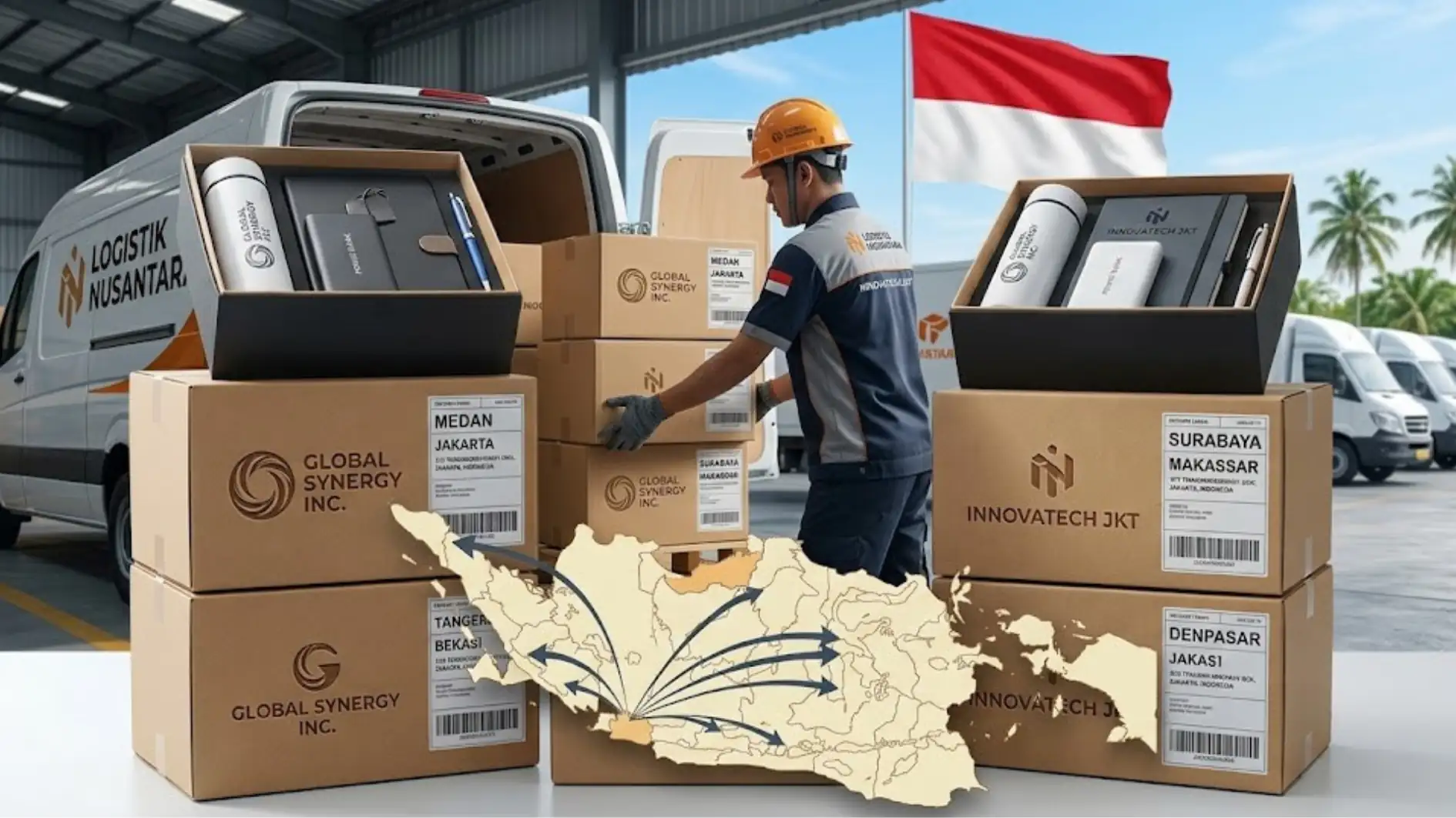 Pengiriman corporate gift kantor ke seluruh Indonesia