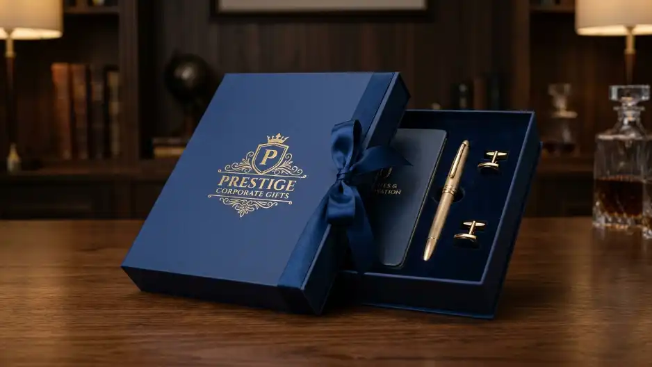 Gift set eksekutif custom branding berkelas