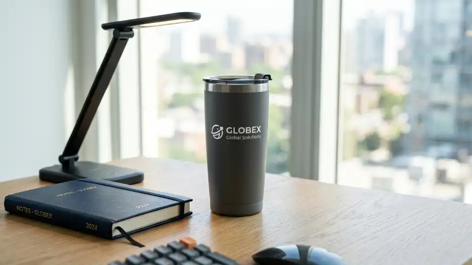 Drinkware tumbler custom logo perusahaan untuk relasi bisnis