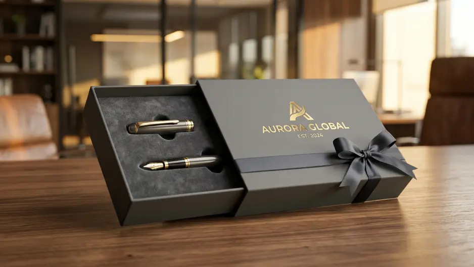 Personalisasi kemasan dan logo onboarding gift set oleh Souvenir Kantor Jakarta