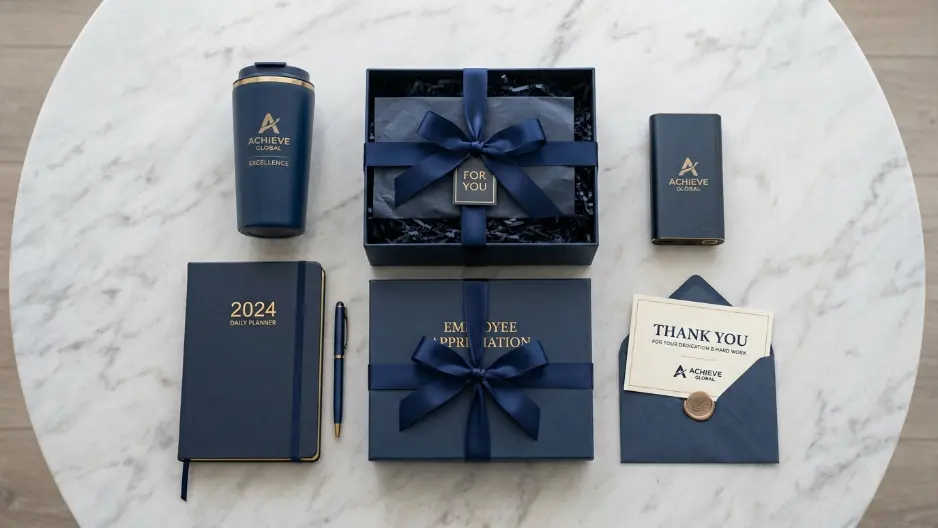 Paket employee appreciation gift set lengkap dengan tumbler agenda dan merchandise premium