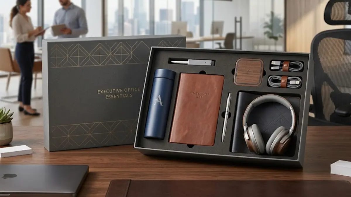 Aksesori kerja dalam corporate gift set office lifestyle