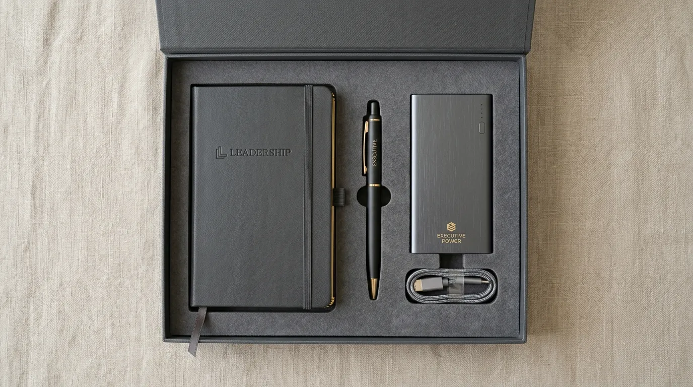 Executive corporate gift custom dalam gift box premium