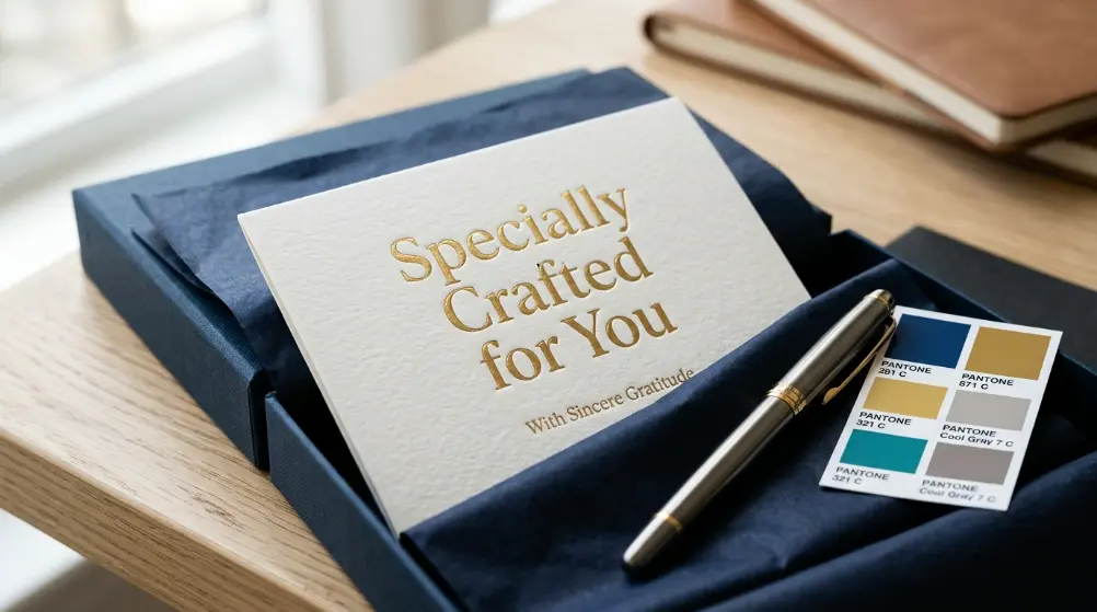Kualitas material premium dan kemasan kotak kayu untuk gift set korporat